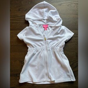 Lilly Pulitzer White Kids Swim Coverup